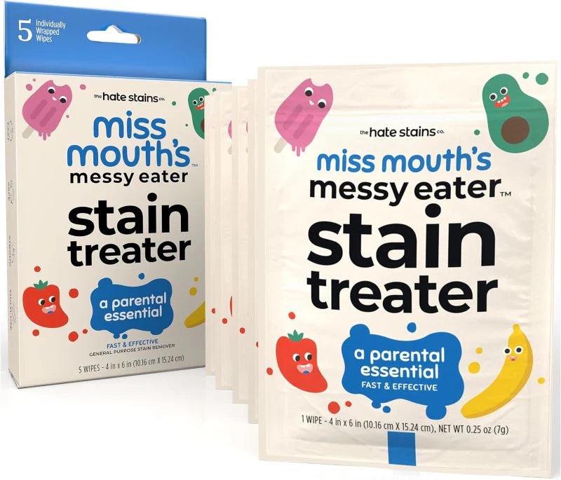 Miss Mouth's Messy Eater Stain Treater (5 PACK OF WIPES)